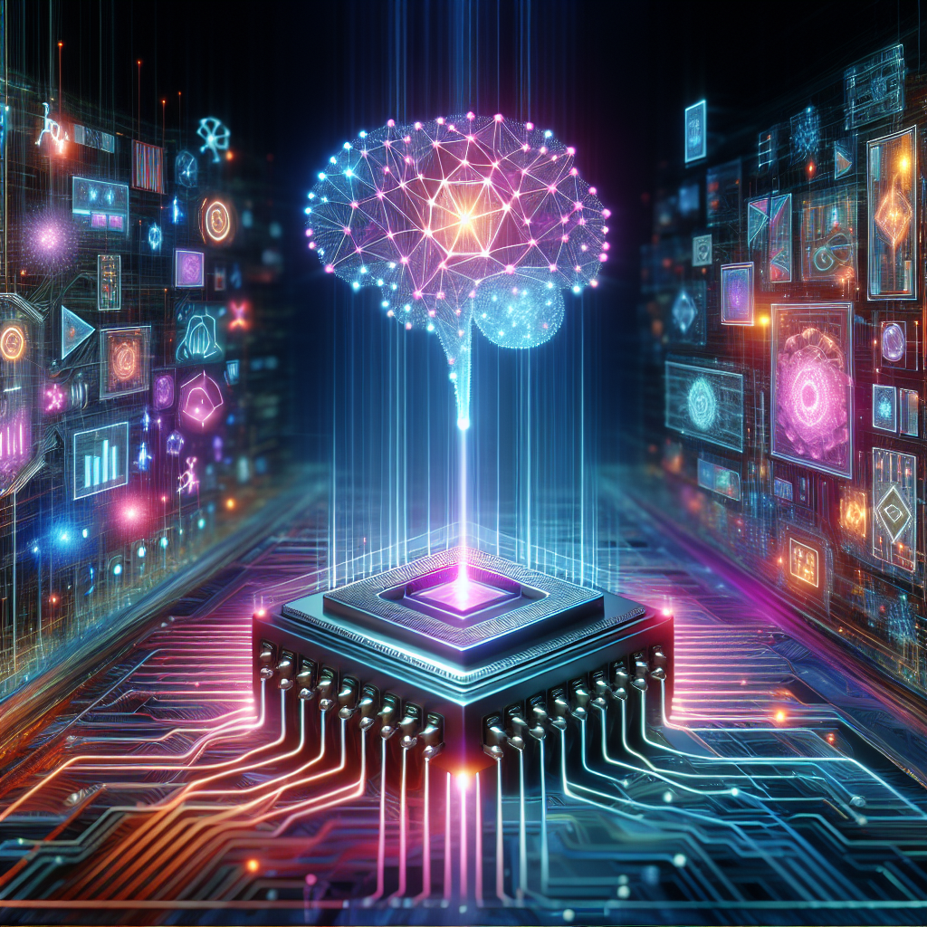 The brain that is artificial intelligence and high level computing.